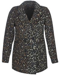 Vero Moda Mantel Vmcocoleopard - Bruin