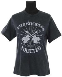The Kooples - T-shirt T-shirt en coton noir - Lyst