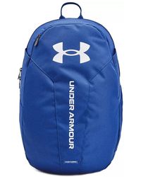 Under Armour - Sac À Dos Hustle Lite Midnight Marine Midnight Marine Metallique Argent - Lyst