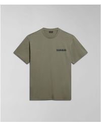 Napapijri - T-shirt S-GOUIN NP0A4HTQ-GAE GREEN LICHEN - Lyst