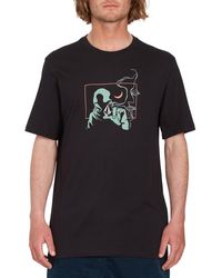 Volcom - T-shirt Camiseta Skate Vitals SST1 Black - Lyst