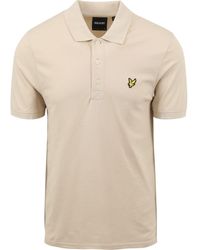 Lyle & Scott - T-shirt Polo Khaki Plain - Lyst