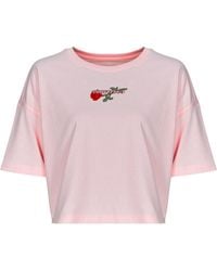 Converse - T-Shirt Tlmn Vday Crop Os Tee - Lyst