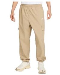 Nike - Pantalon M NK CLUB WVN CARGO PANT - PARACHUTE BEIGE/WHITE - L - Lyst