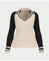 Guess - Pull Pull col en V Jeans - Lyst