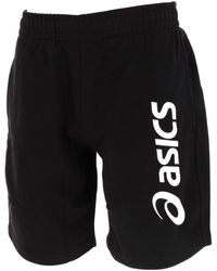 Asics - Short big logo sweat short - Lyst