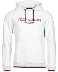 Teddy Smith Siclass Hoody Sweatshirt - Grey