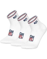 Nfl - Collants & Bas Chaussettes Shield 3Pack Quarter Socks - Lyst