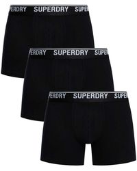 Superdry - Caleçons Lot de 3 boxers en coton biologique - Lyst