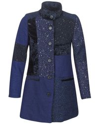 Desigual Mantel Cartter - Blauw