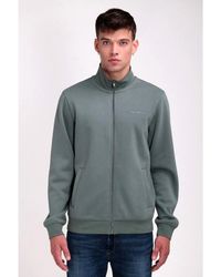 Teddy Smith - Sweat-shirt Sweat zippé col montant G-NARKUS ZIP Vintage Kaki - Lyst