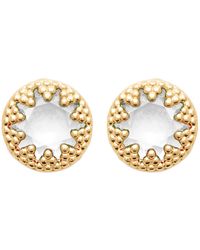 Brillaxis - Boucles oreilles Boucles d'oreilles soleil nacré - Lyst