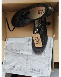 Palladium - Baskets basses Chaussures basses noires à lacets en cuir - Lyst