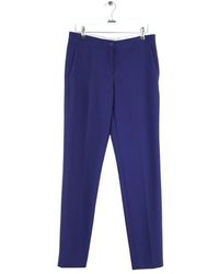 Maje - Pantalon Pantalon droit bleu - Lyst