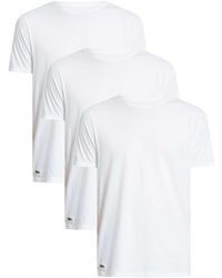 Lacoste - Ensembles de pyjama Lot de 3 t-shirts confort ras du cou - Lyst