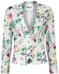 ONLY - Blazer Onlpoptrash L/S Aop Blazer - Lyst