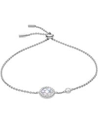 Fossil - Bracelets Bracelet Elliott argent nacre et oxydes - Lyst