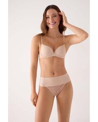 Ysabel Mora - Tangas Précommande String Taille Haute Nude - Lyst