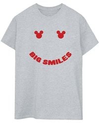 Disney - T-shirt Mickey Mouse Big Smile - Lyst