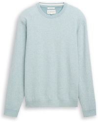 Tom Tailor - Pull Pull Mint Offwhite - Lyst