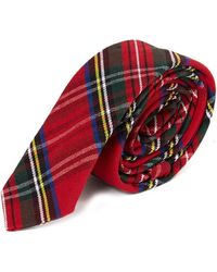 Harrington - Cravates et accessoires Cravate écossaise rouge - Lyst
