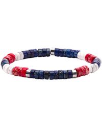 Sixtystones - Bracelets Bracelet Perles Heishi Jaspe Bleu -Medium-18cm - Lyst