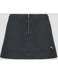 PUMA - Korte Rokken Future..Archive Washed Twill Skirt - Lyst