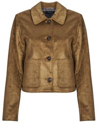 ONLY - Windjack Onltulip Life Faux Suede - Lyst
