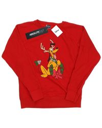 Disney - Sweat-shirt Pluto Christmas Reindeer - Lyst