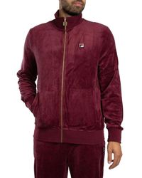 Fila - Veste Veste de survêtement en velours noir - Lyst