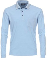 CASA MODA - T-shirt Polo Manches Longues Bleu Clair - Lyst