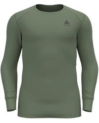 Odlo - T-Shirt _3_Bl Top Crew Neck L/S Active Warm Eco - Lyst