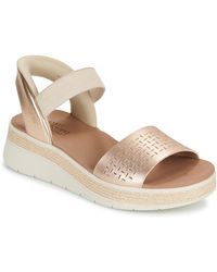 Skechers - Platte Sandalen Bobs Sun Ray Step Aside - Lyst