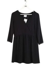 Sezane - Robe Courte Robe Noire - Lyst