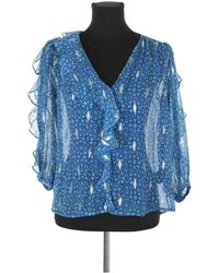 Ba&sh - Blouses Blouse en soie bleue - Lyst