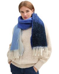 Tom Tailor - Echarpe Echarpe plaid Blue - Lyst