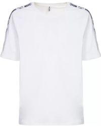 Moschino - T-shirt t-shirt rayures blanches our - Lyst