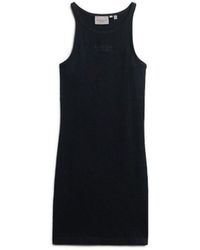 Superdry - Robe Robe à dos nageur côtelée brodée - Lyst