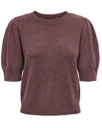 ONLY - Pull Noos Rica Life Knit - Rose Brown - Lyst