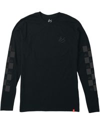 'es - T-shirt SPOT CHECK LS TEE BLACK - Lyst