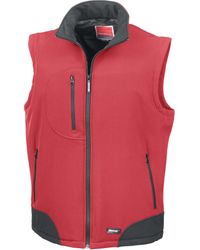Result Doudoune Sans Manche Softshell - Red