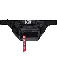 Alpha Industries - Sac Bandouliere Tactical Waist Bag - black camo - Lyst