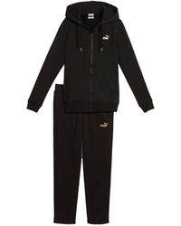 PUMA - Trainingspak Metallic Hooded Sweat Suit Fl Op - Lyst