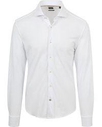 BOSS - Chemise Chemise Hal Jersey Blanche - Lyst