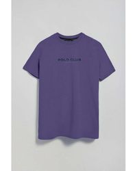 POLO CLUB - T-shirt EST MINIMAL TITLE RUBBER TSHIRT - Lyst