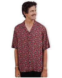 Brava Fabrics - Chemise Lobster Aloha Shirt - Red - Lyst