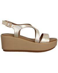 Inuovo - Sandales 123106 Cuir Gold - Lyst