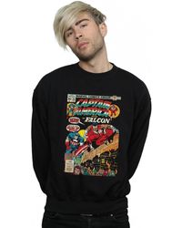 Marvel - Sweat-shirt Captain America And Falcon Comic Cover - Lyst