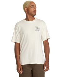 Volcom - T-shirt Camiseta de manga corta Rat Bar - Off White - Lyst