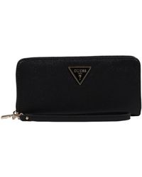 Guess - Portefeuille LAUREL SLG LARGE ZIP AROUND SWZG85 00146 - Lyst